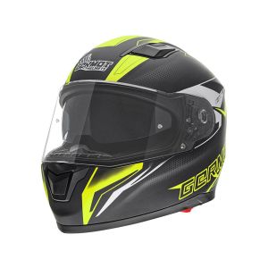 Germot GM 330 motorcycle helmet (black / yellow)