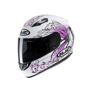 HJC CS-15 Naviya MC8 Full-Face Helmet (white / pink)