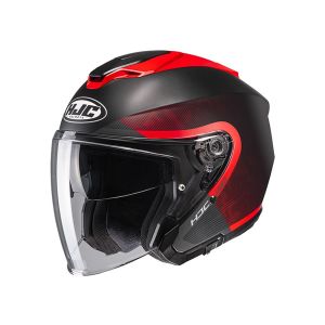 HJC i30 Dexta MC1SF Jet Helmet (matt black / red)