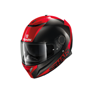 Shark Spartan Carbon 1.2 Skin Motorcycle Helmet (black / red)