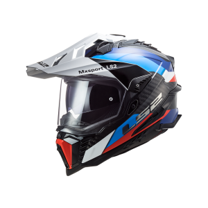 LS2 MX701 Explorer C Frontier Motorcycle Helmet (black / blue / white)