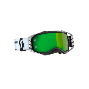 Scott Prospect Motorcycle Goggles mirrored (white / black / green)