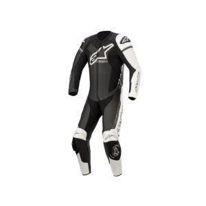 Alpinestars GP Force Phantom leather one-piece suit (black / white / grey)