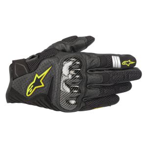 Alpinestars SMX-1 Air v2 motorcycle gloves (black / yellow)