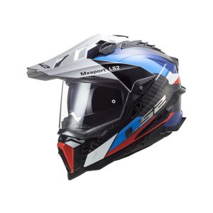 LS2 MX701 C Explorer Frontier Enduro Helmet (black / blue / white)