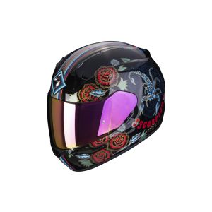 Scorpion Exo-390 Chica II Full-Face Helmet (black / blue / red)