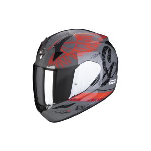 Scorpion Exo-390 iGhost Full-Face Helmet (grey / red)