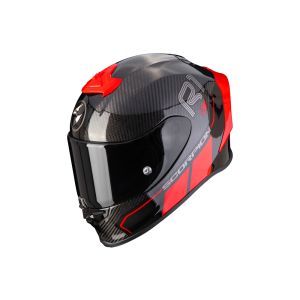 Scorpion Exo-R1 Carbon Corpus II Full-Face Helmet (carbon / black / white / red)