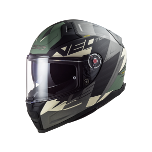 LS2 FF811 Vector II Absolute Full-Face Helmet (matt black / grey / green)