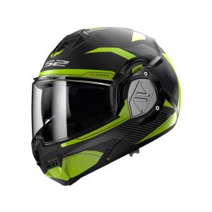 LS2 FF906 Advant Revo flip-up helmet (matt black / yellow)