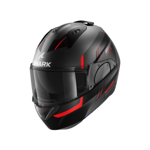 Shark EVO ES KRYD flip-up helmet (matt black / grey / red)