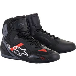 Alpinestars Faster 3 Rideknit motorcycle shoes (black / grey / red)
