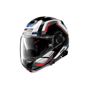 Nolan N100-5 Upwind N-Com Motorcycle Helmet (black / white / blue / red)
