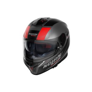 Nolan N80-8 Mandrake N-Com Full-Face Helmet (grey / red)