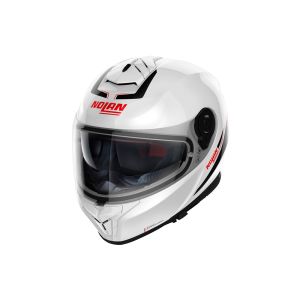 Nolan N80-8 Staple N-Com Full-Face Helmet (white / red)