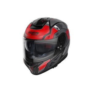 Nolan N80-8 Starscream N-Com Motorcycle Helmet (matt black / red)