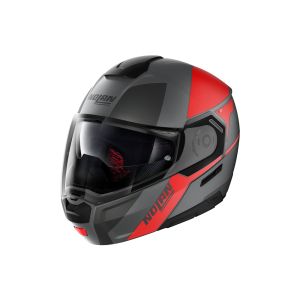 Nolan N90-3 Wilco N-Com Motorcycle Helmet (matt black / red)