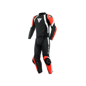 Dainese Avro 4 leather suit two-piece (black / red / white)