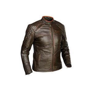 Racer Scrambler Leather Motorcycle Jacket