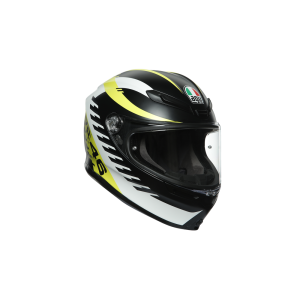 AGV K6 Rapid 46 full-face-helmet (matt black / white / yellow)