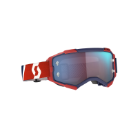 Scott Fury Motorcycle Goggles (mirrored | red / blue)