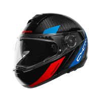Schuberth C4 Pro Carbon Avio 3K Motorcycle Helmet (black / blue / red)
