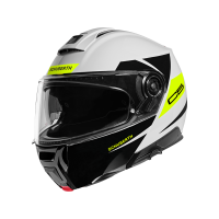 Schuberth C5 Eclipse Motorcycle Helmet (white / black / yellow)