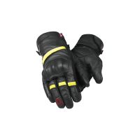 DANE Kjeld Gore-Tex motorbike gloves men (black / yellow)