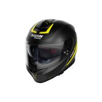Nolan N80-8 Staple N-Com Full-Face Helmet (matt black / yellow)