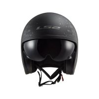 LS2 OF599 Spitfire Black Flag Motorcycle Helmet (matt black)