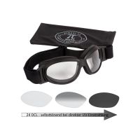 PiWear Black Hills 24 D CL Motorcycle Goggles (self-tinting | black)