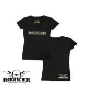 rokker Black T-Shirt Women