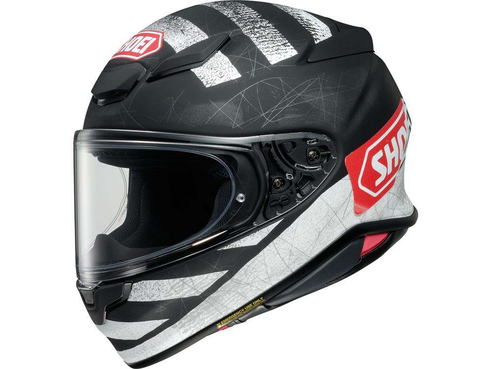 Shoei NXR2 Scanner TC-5 Motorcycle Helmet (matt black / white